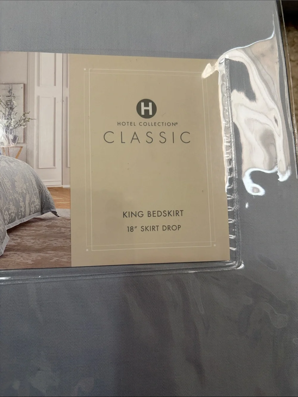 Hotel Collection King PEONY LANE Bedskirt 18’’ skirt drop